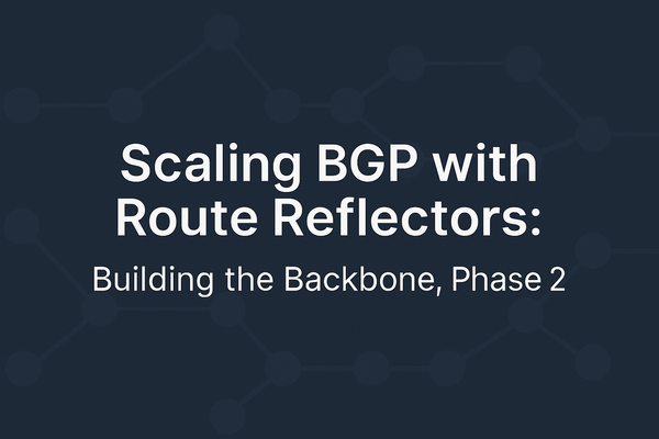 🚀 Scaling BGP with Route Reflectors: Building the Backbone, Phase 2