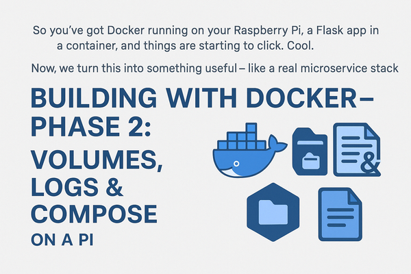 🧱 Building with Docker – Phase 2: Volumes, Logs & Docker Compose on a Pi