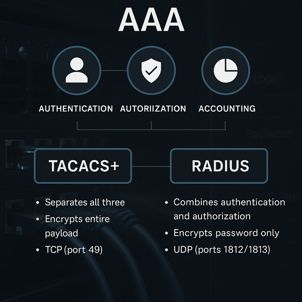🔐 Understanding AAA, TACACS+, and RADIUS: The Backbone of Secure Network Access