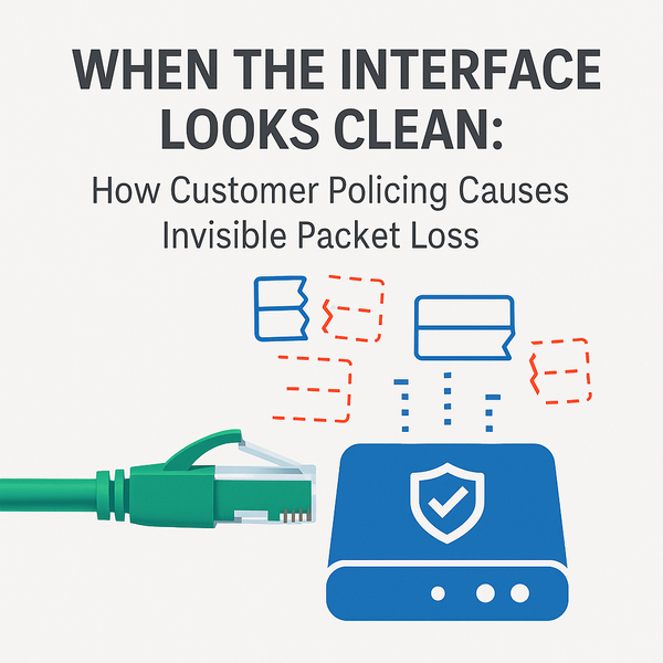When the Interface Looks Clean: How Customer Policing Causes Invisible Packet Loss